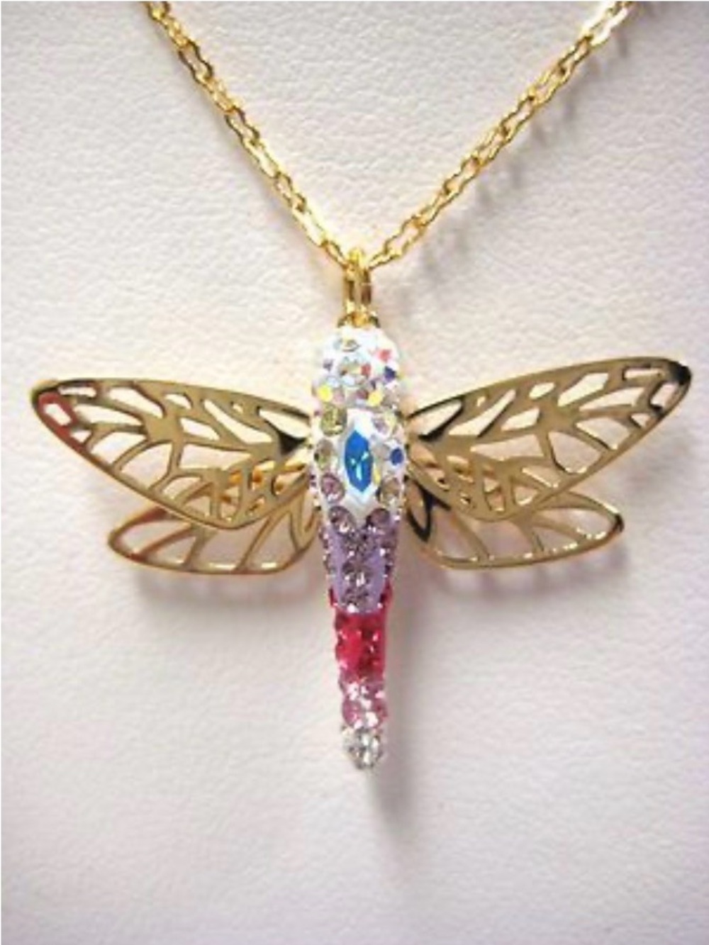 TILLY SMALL DRAGONFLY CRYSTAL PENDANT 2013 SWAROVSKI